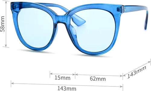 Miniatura 5 de mosanana Gafas de sol de ojo de gato de moda para las mujeres de gran tamaño estilo MS51802