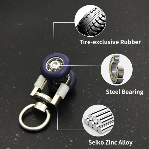 Miniatura 2 de TSBS - Paquete de 15 rodillos de cortina de techo, deslizadores de pista deslizante con rueda silenciosa, ideal para techo, pared, divisor de 0.787