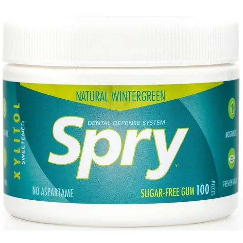 Spry Fresh - Goma de mascar con xilitol natural, sistema de protección de los dientes, sin aspartamo, sin azúcar