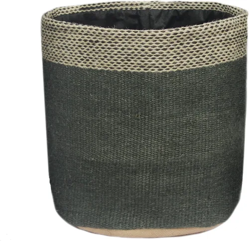 Miniatura 20 de Cesta de Maceta de Yute Resistente, Cesta Tejida Moderna, Maceta para Flores, Maceteros de Interior para Suelo, Cesta Organizadora de Almacenamiento