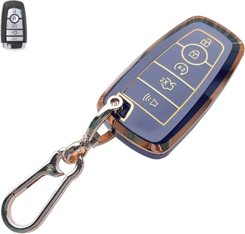 Miniatura 13 de Compatible con funda para llavero Chevy con llavero – Funda de TPU suave negra para Chevy Equinox Impala Malibu Camaro Cruze Sonic Terrain 5 botones