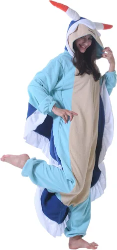 Miniatura 3 de DELEY Adults Unisex Onesie Halloween Costumes Animal Cosplay Pajamas Warm Sleepwear Homewear