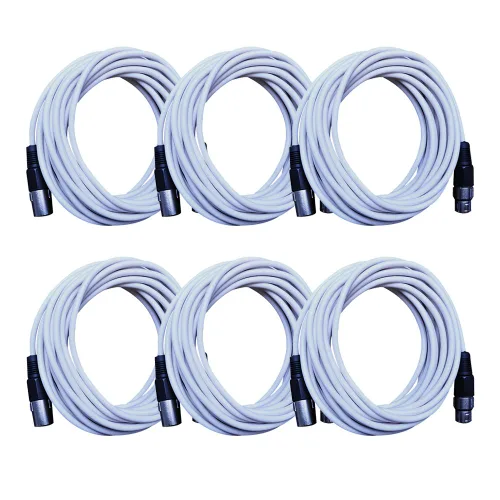 Miniatura 38 de Seismic Audio SAXLX-2Brown-Paquete de 6 cables de conexión XLR de 2 pies marrones - Cables de micrófono - Cables XLR macho a hembra - 2 pies