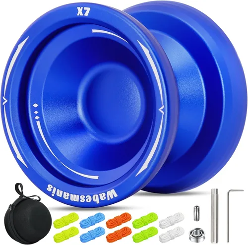 Miniatura 8 de X6 Yoyo profesional de trucos para niños y principiantes, Yoyo 6061 Responsive Yoyos de aleación de aluminio con rodamiento KK, eje, bolsa, 10