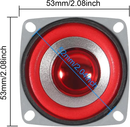 Miniatura 2 de Paquete de 4 altavoces de audio de rango completo de 4 ohmios 5 W, altavoz estéreo de graves compatible con Arduino Paquete de 4