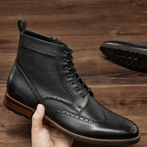 Miniatura 4 de Botas Oxford casuales para hombre, botas de vestir Chukka para hombre