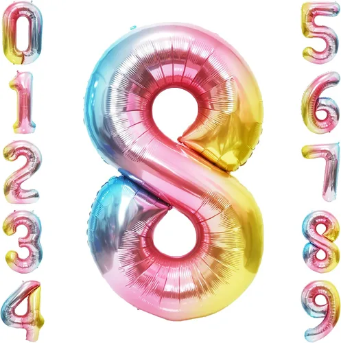Miniatura 57 de SINBEE Globo dorado del número 10, papel de aluminio Mylar de 40 pulgadas, decoración de fiesta reutilizable para cumpleaños, aniversario, Oro