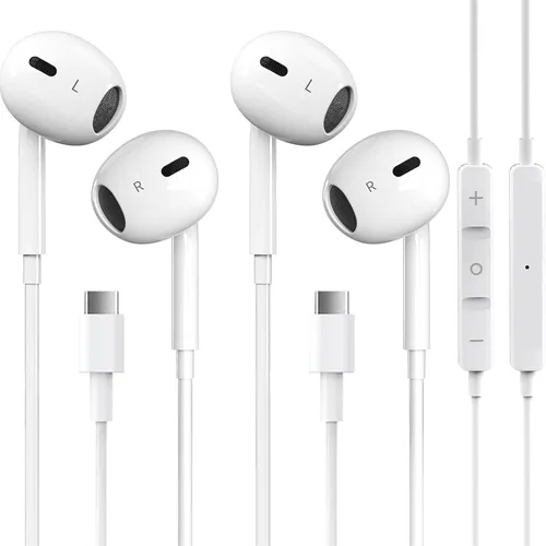 Miniatura 10 de Auriculares USB C para iPhone 17/16/15 Pro Max Plus Auriculares Tipo C con Micrófono y Control Remoto Cancelación de Ruido para iPhone 17/16/15 Pro