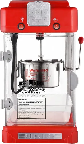 Miniatura 9 de Great Northern Máquina de palomitas de maíz. Rinde 2-1/2 oz. Estilo retro.
