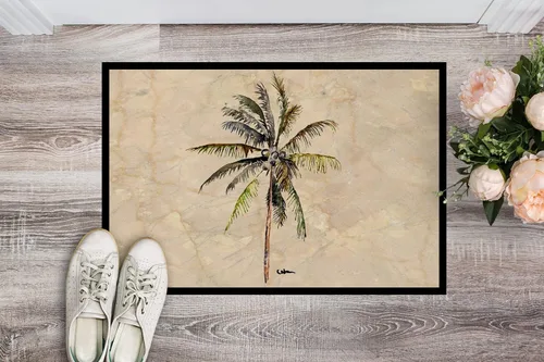Miniatura 2 de Caroline's Treasures 8482MAT - Felpudo de palmera de 18 x 27 pulgadas, para interiores y exteriores, para entrada, antideslizante, lavable, pelo
