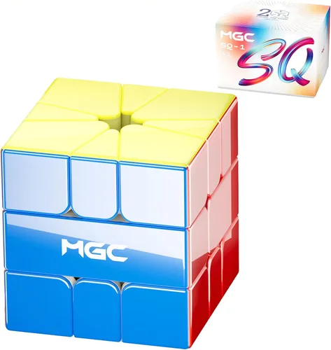 Miniatura 10 de CuberShop MGC SQ1 Cubo Magnético Square One Sin Pegatinas de Velocidad, Rompecabezas Mágico Profesional SQ-1 con Forma YJ, Juguete Rompecabezas