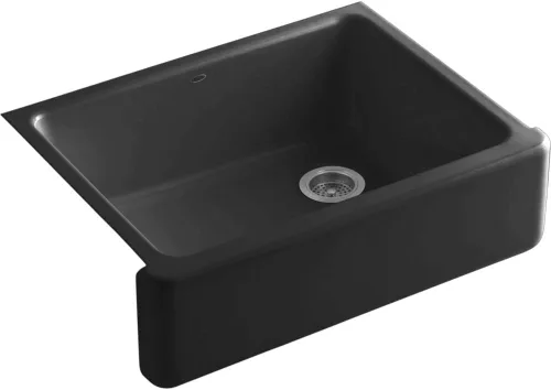 Miniatura 30 de KOHLER Whitehaven® K-6427-42 - Fregadero de cocina empotrado de 35-3/4 pulgadas, autorecortable, Smart Divide, Grande/Mediano con Delantal alto