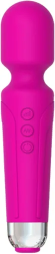 Masajeador de varita eléctrica de silicona, juguetes para mujer, rosa, masajeador personal hipoalergénico seguro para el cuerpo, juguetes para Rosado