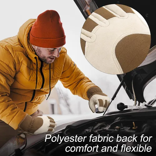 Miniatura 18 de HANDLANDY Guantes de trabajo aislados, guantes térmicos de invierno impermeables para hombres y mujeres
