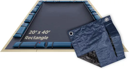 Miniatura 52 de Buffalo Blizzard Supreme Plus - Cubierta rectangular para piscina de invierno de 12 pies x 20 pies, color tostado/plateado, resistente para piscinas