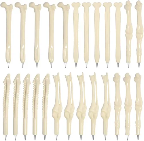 Leery Bolígrafos de hueso novedosos para adultos, 25 bolígrafos anatómicos para profesionales médicos, Halloween, Navidad y semana de la enfermera