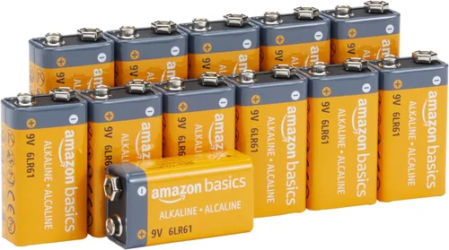 Miniatura 7 de Amazon Basics - Paquete de 4 baterías alcalinas de 9V, vida útil de 5 años - para detectores de humo/CO, electrónica y audio