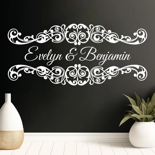 Miniatura 4 de Calcomanía de vinilo personalizable con nombre para sala de baile de boda, calcomanía de vinilo para recepción de piso y pared, calcomanías