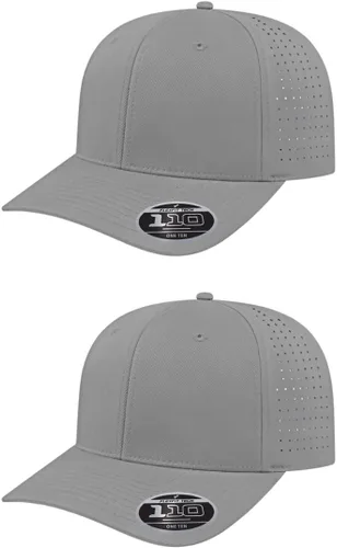 Miniatura 60 de Cap America i8533 Flexfit 110 Gorra Snapback Perforada de Rendimiento de Perfil Medio de 6 Paneles con Protección UV y Snapback Ajustable