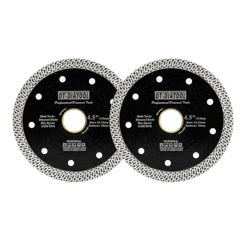 Miniatura 11 de DT-DIATOOL Hoja de granito de diamante de 4 pulgadas para azulejos de porcelana de mármol, disco de corte de diamante de cerámica con segmentos