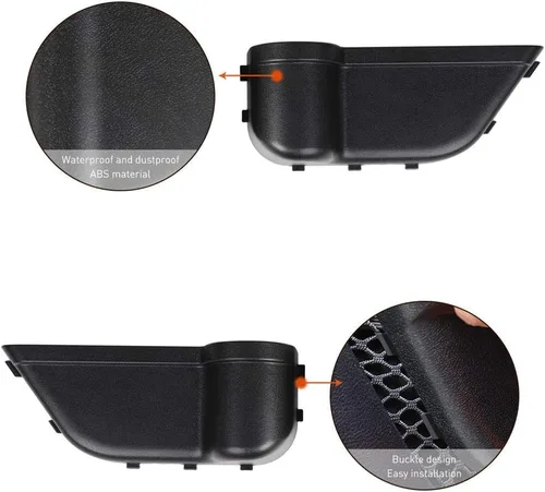Miniatura 3 de JeCar Caja organizadora de almacenamiento de bolsillo para puerta trasera compatible con Jeep Wrangler 2018-2023 JL de 4 puertas, repuesto de red