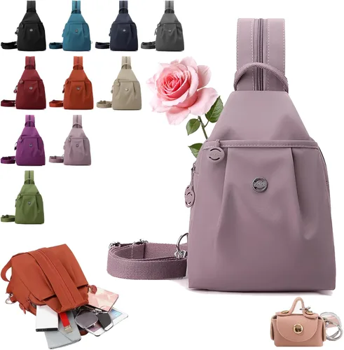 Miniatura 13 de Bolsa de viaje antirrobo premium 3 en 1 2025, bolsa de viaje de 2 vías con correas convertibles e impermeable para mujer