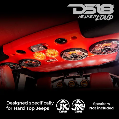 Miniatura 6 de DS18 JK-SBAR.HT - Barra de sonido compatible con el sistema de barra de sonido superior Jeep JK/JKU, se adapta a altavoces 4 x 8 (no incluidos), 4