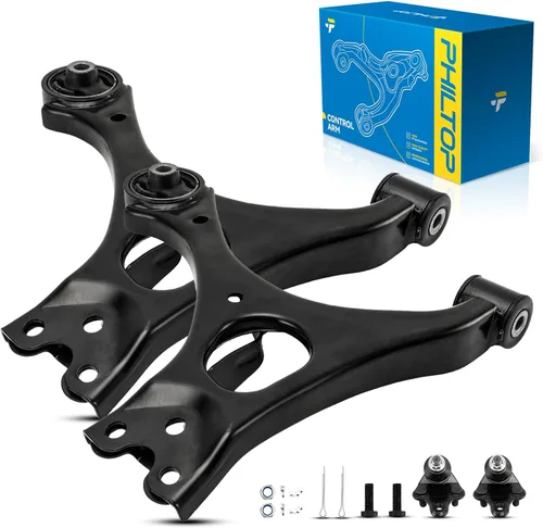 Miniatura 177 de PHILTOP Kit de suspensión delantera de 10 piezas, brazos de control inferiores con juntas de bola, eslabones de extremo de barra estabilizadora