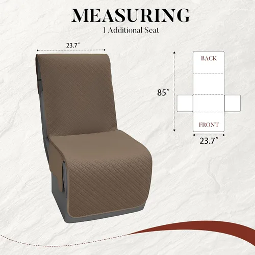 Miniatura 3 de Fundas de terciopelo 10% impermeables para sofá modular reclinable en forma de L, juego de 1 funda acolchada para sofá reclinable esquinero, lavable