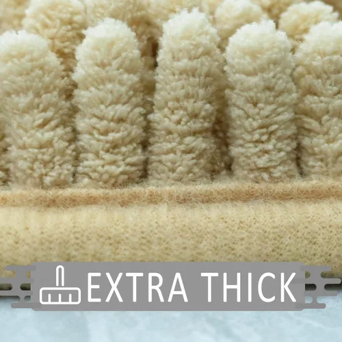 Miniatura 4 de Alfombras de baño 47x17 pulgadas, súper absorbentes, suaves, gruesas, lavables a máquina, alfombra de baño de chenilla, antideslizante para piso