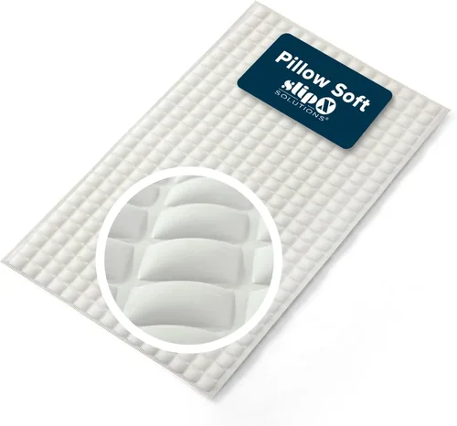 SlipX Solutions Alfombrilla extra cómoda para bañera diseñada para pies sensibles, suavidad similar a la nube con agarre antideslizante, color crema