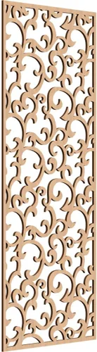 Miniatura 113 de Wheatland Paneles de pared decorativos de madera con calado, 9 3/8 pulgadas de ancho x 24 3/8 pulgadas de alto x 1/4 de alto, nogal