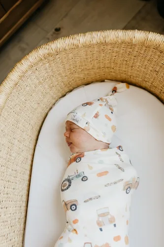 Miniatura 3 de Copper Pearl, Baby Beanie Hat Top Knot - Graphic 3
