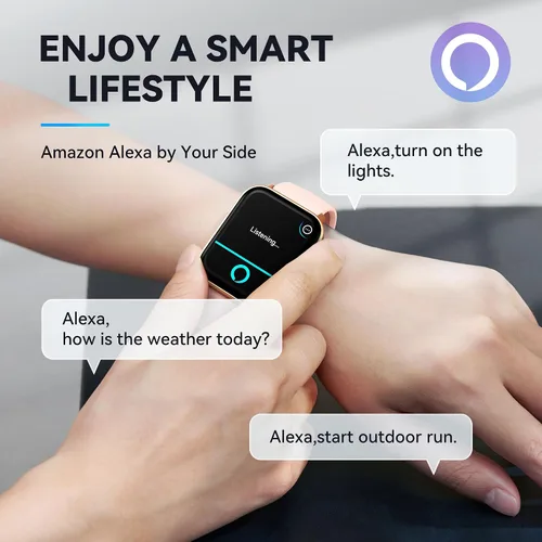 Miniatura 3 de Reloj inteligente para mujer, reloj de fitness (respuestahacer llamada), Alexa integrado, monitor de oxígeno en sangre de sueño de frecuencia