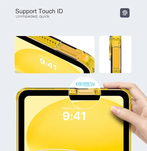 Miniatura 4 de MoKo Funda transparente para iPad (A16) de 11ª generación 2025 de 11 pulgadas/10ª generación 2022 de 10.9 pulgadas, TPU suave y ligero, funda ultra