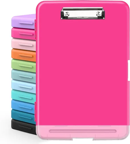 Miniatura 17 de Sooez Portapapeles con almacenamiento, tableros de clip de alta capacidad de 8.5 x 11 pulgadas con almacenamiento, carpeta de portapapeles