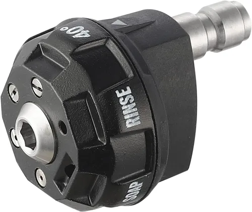 Meteor Blast Puntas de boquilla para lavadora a presión 6 en 1, múltiples grados en uno, cambio rápido y ajustable, conector rápido de 1/4 pulgadas,