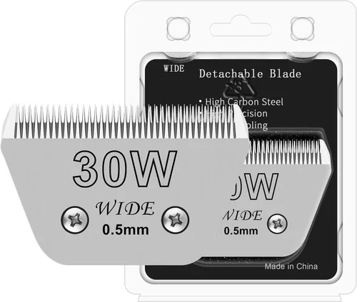Miniatura 11 de 7FW - Cuchilla ancha para aseo de perros, cuchillas desmontables para el aseo de perros, compatibles con Andis, Oster A5, Wahl km10 Clippers.