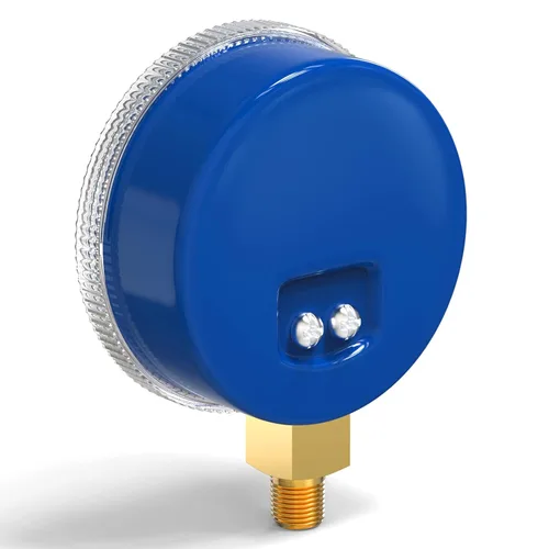 Miniatura 7 de MEANLIN MEASURE Medidor de presión para refrigeración, 1/8" NPT, 30 in HG a 250Psi, 2-3/4" dial, R-404A, R-22, R-410A, grado F, con 1/4" NPT y 3/8