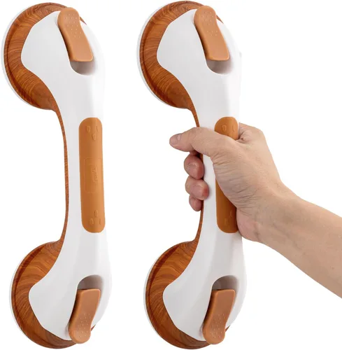 Miniatura 13 de TAILI - Barras de sujeción para la ducha con ventosa, paquete de 2 unidades, de 16 pulgadas, resistente y removible, sin taladro, impermeable