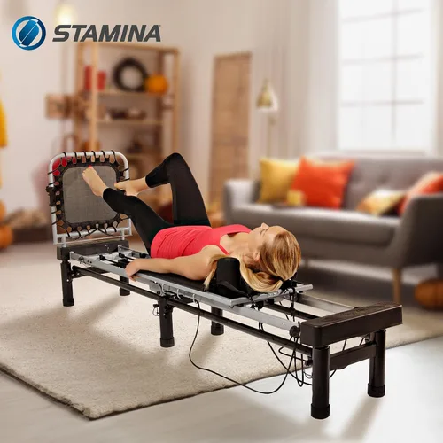 Miniatura 4 de Reformador AeroPilates - Máquina de entrenamiento de Pilates para gimnasio en casa - Reboteador de fitness cardiovascular - Capacidad