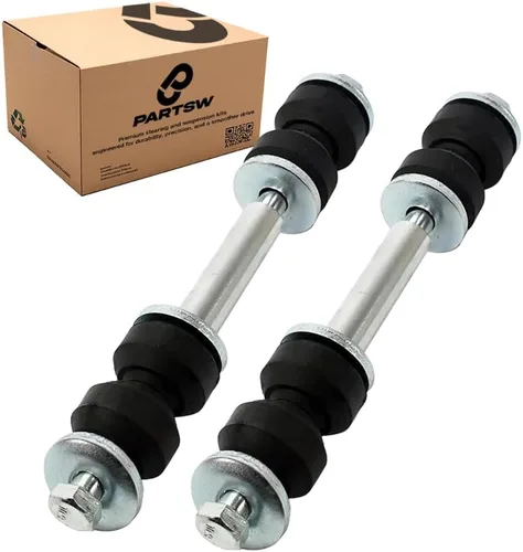 Miniatura 6 de PartsW - Kit de suspensión de 2 piezas de eslabones de extremo de barra estabilizadora delantera de alta resistencia