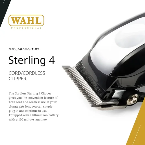 Miniatura 2 de Wahl Professional - Sterling 4 - Cortapelos inalámbricos para hombres y mujeres - Herramientas profesionales de corte de pelo de calidad de peluquero