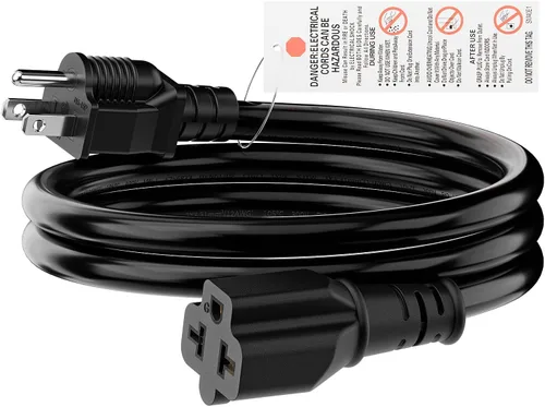 Miniatura 12 de [4 en 1] Cable adaptador de CA para el hogar de 12 AWG de 15 amperios a hoja T de 20 amperios, NEMA 5-15P a 5-15R/ 5-20R/ 6-15R/ 6-20R, adaptador