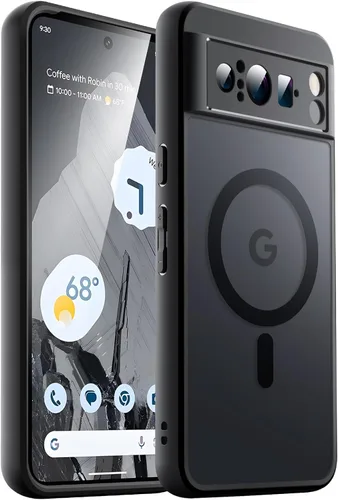 Miniatura 20 de JETech Funda magnética para Google Pixel 8 de 6.2 pulgadas 2023, compatible con MagSafe, translúcida mate trasera a prueba de golpes (Hazel)
