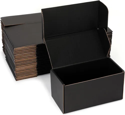Miniatura 37 de Cajas de envío pequeñas de 9 x 6 x 2 pulgadas (paquete de 25) – Cajas de cartón corrugado blancas resistentes para pequeñas empresas, comercio Blanco