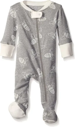 Miniatura 142 de Burt's Bees Baby - Pijama de una pieza para bebé, mameluco para dormir y jugar, algodón 100% orgánico, cremallera frontal