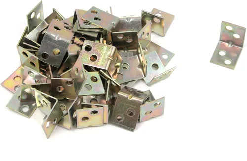 Miniatura 6 de MY MIRONEY 40 unids soportes de esquina anti hierro invertido hoja muebles hardware plata 135 grados esquina junta esquina apoyos
