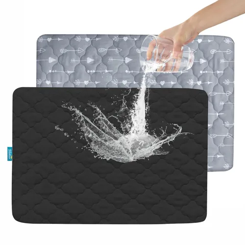 Miniatura 25 de Juego de sábanas protectoras de colchón ajustables impermeables Pack and Play, compatible con Graco Pack n Play & Dream On Me & Pamo Babe, para Nube