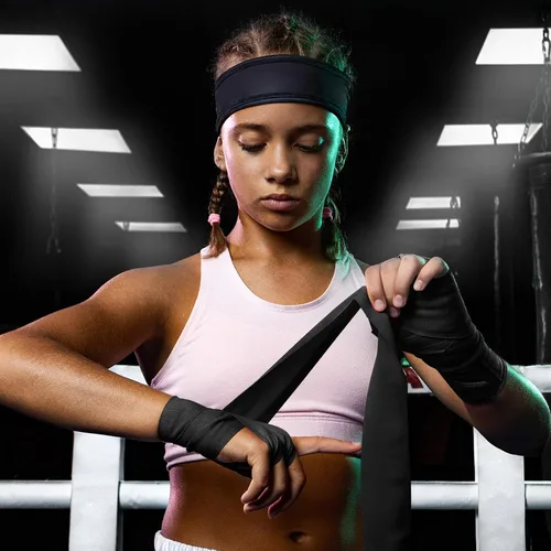 Miniatura 6 de Teling 6 pares de vendas de boxeo de 100 pulgadas para niños, guantes internos, artes marciales, muñequeras de boxeo para kickboxing, Muay Thai